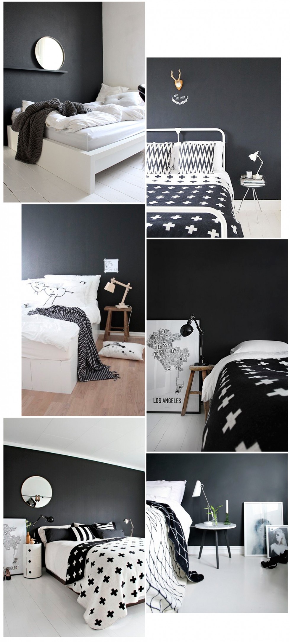 black-wall-nordic-bedroom